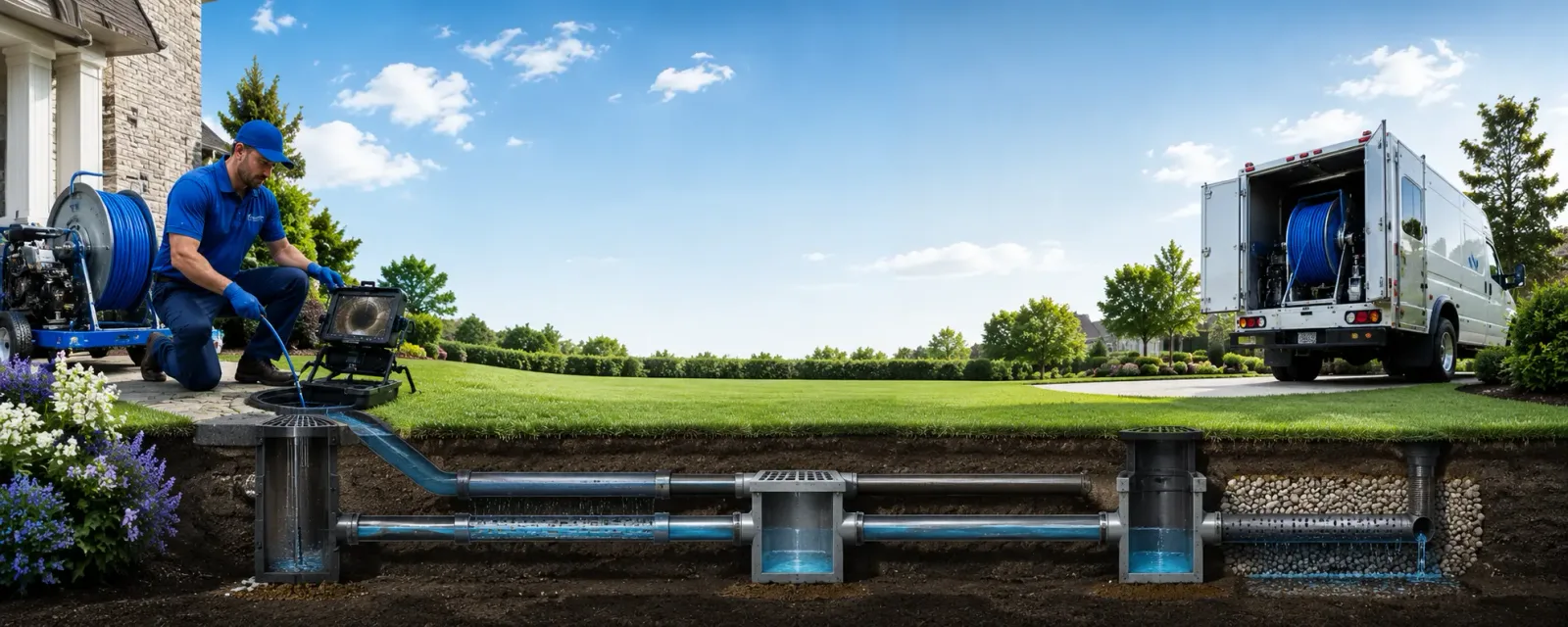 Outdoor drain cleaning information for Milmay, NJ